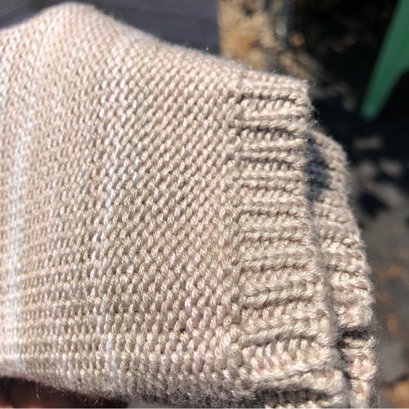 Calvin Klein Cowl Neck Sweater Dress Long Sleeve Tan - Picture 3 of 7